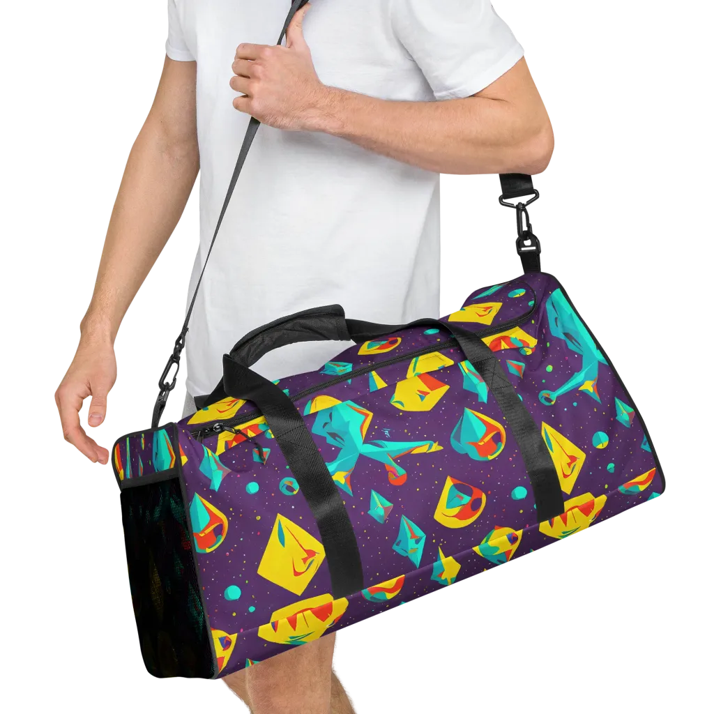 Cascading Prism on Duffle Bag — Right Front