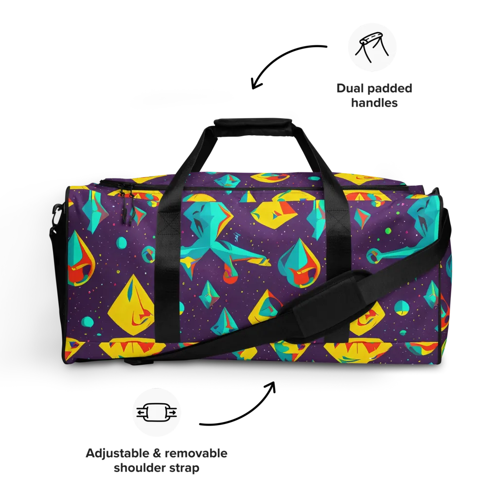 Cascading Prism on Duffle Bag — Front