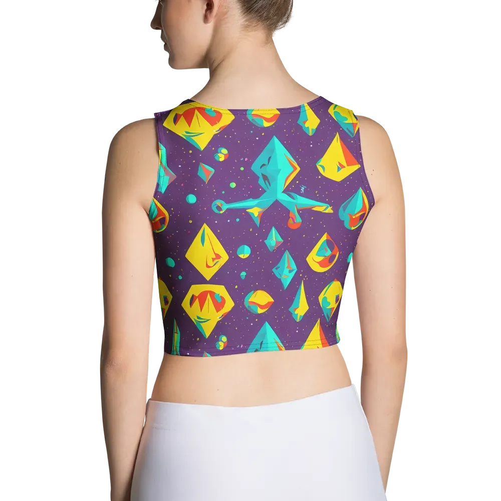 Cascading Prism on Crop Top — Back
