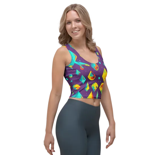 Cascading Prism on a Crop Top