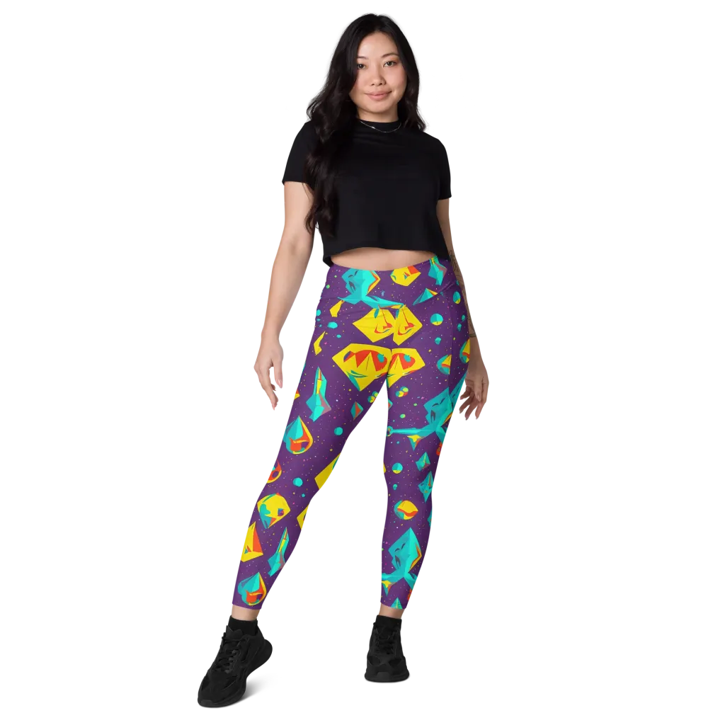 Cascading Prism on Leggings with Pockets — Front