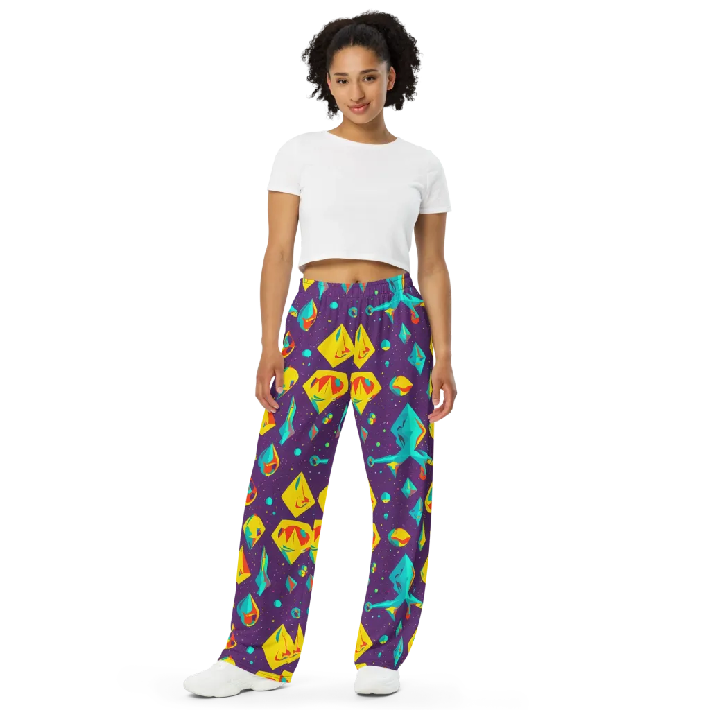 Cascading Prism on Wide-Leg Pants — Front