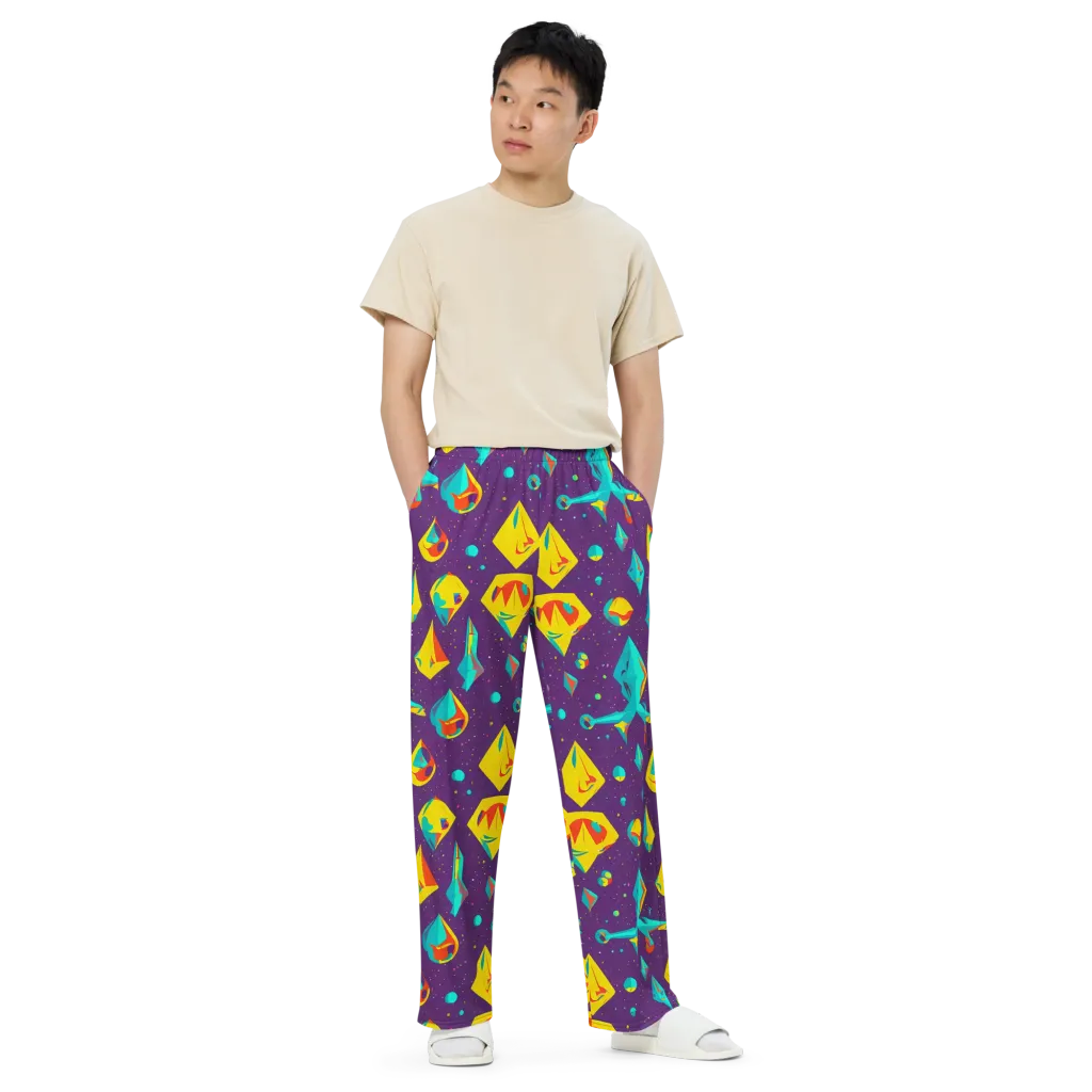 Cascading Prism on Wide-Leg Pants — Front