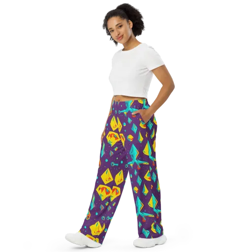 Cascading Prism on a Wide-Leg Pants