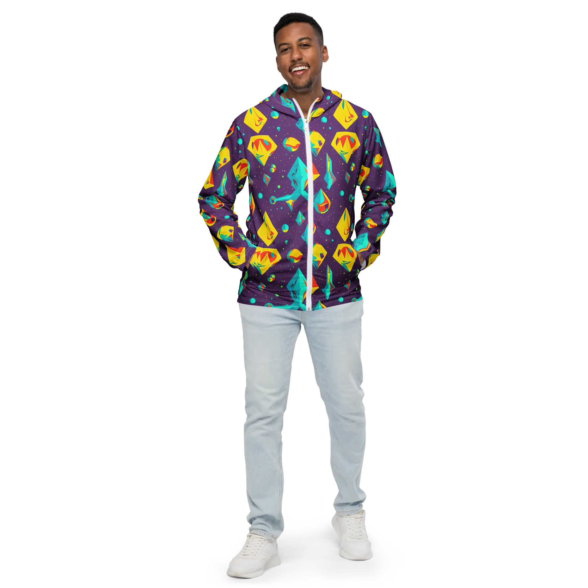 Cascading Prism on Men's Windbreaker — Front