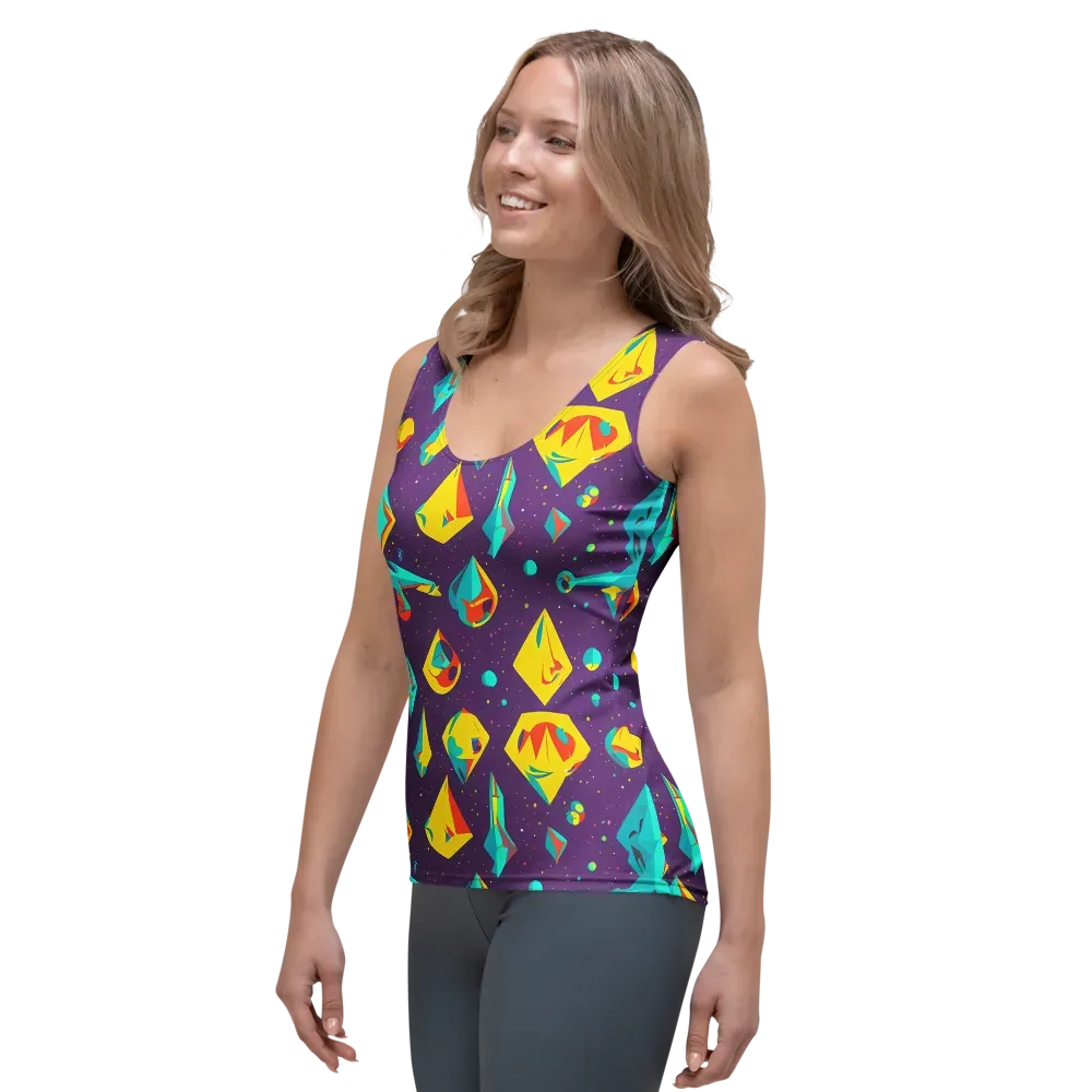Cascading Prism on Women's Tank Top — Left Front