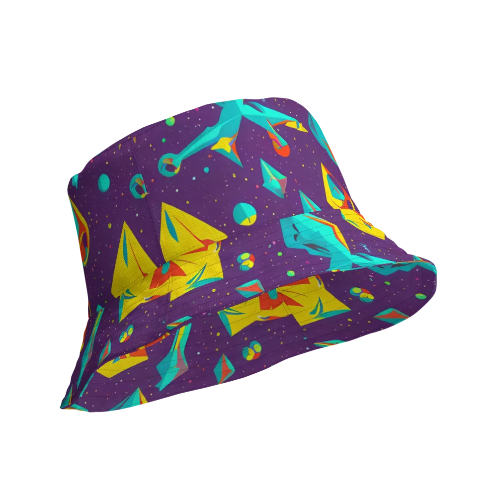 Cascading Prism on Reversible Bucket Hat — Product details Outside