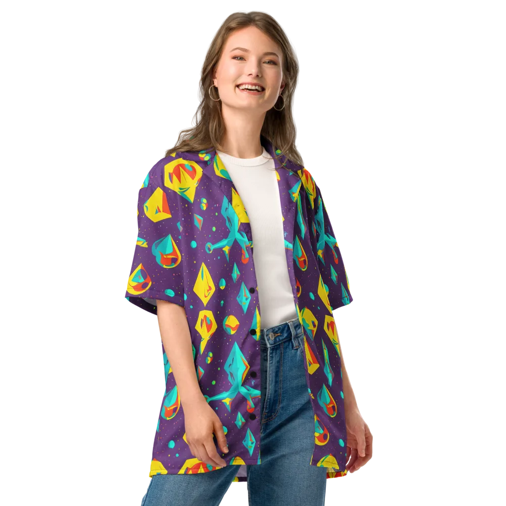 Cascading Prism on Button Shirt — Front