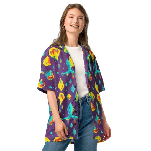 Cascading Prism on a Button Shirt
