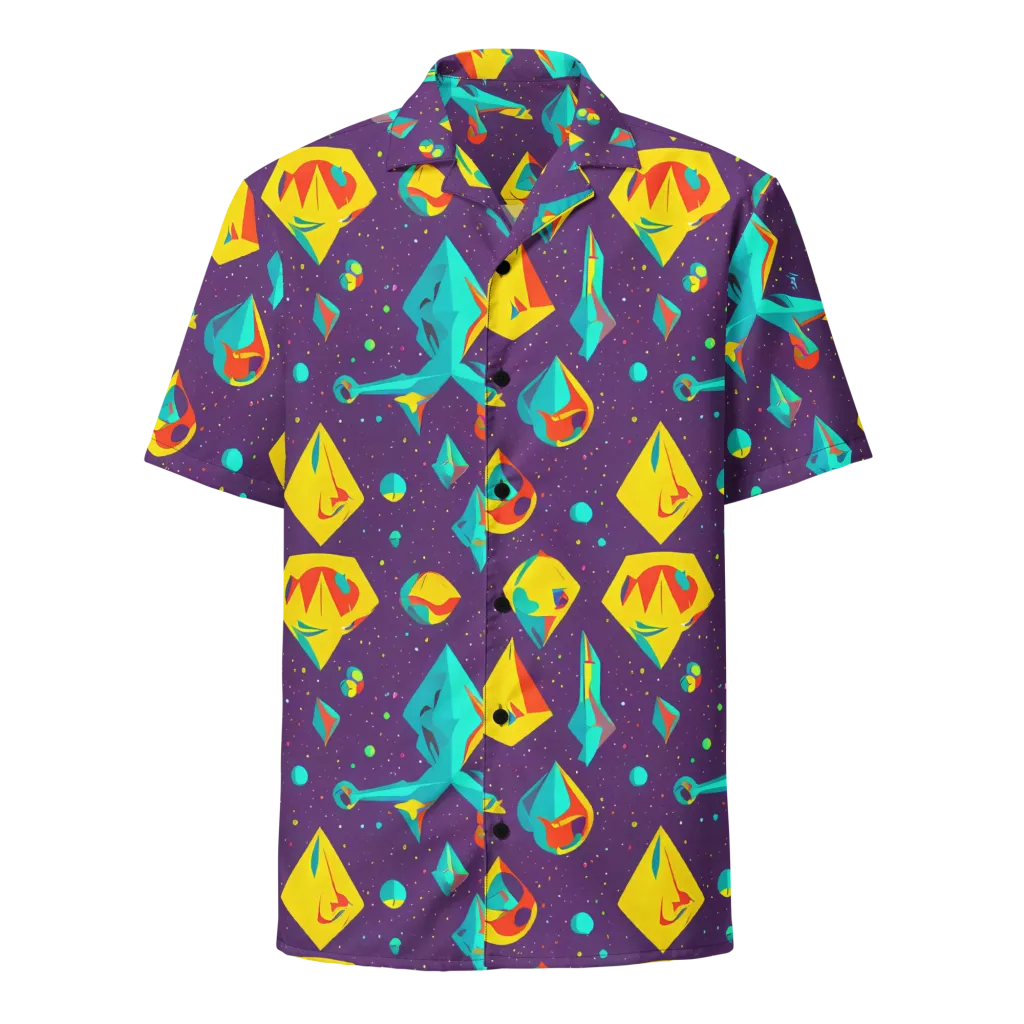 Cascading Prism on Button Shirt — Front