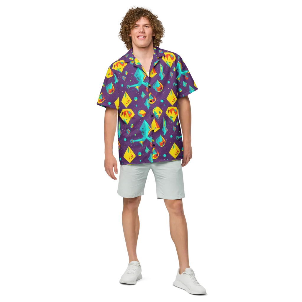 Cascading Prism on Button Shirt — Front