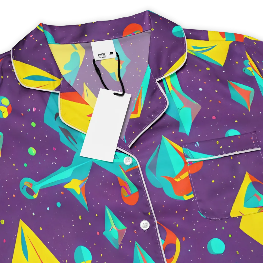 Cascading Prism on Women's Short Sleeve Pajama Top — Product details