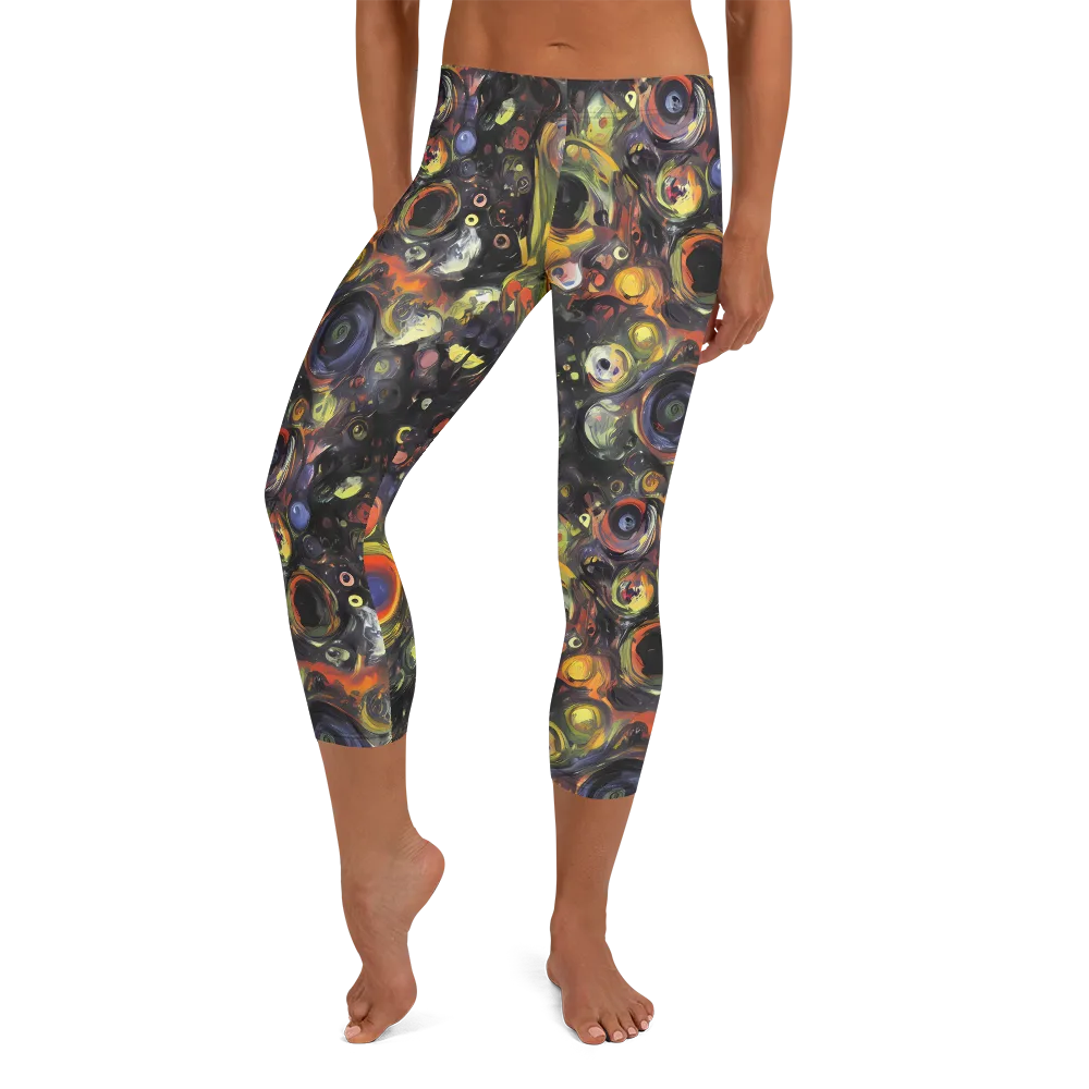Stellar Spin on Capri Leggings — Front