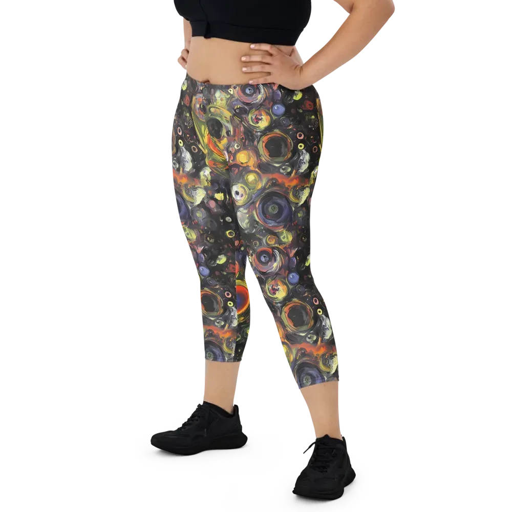Stellar Spin on Capri Leggings — Front