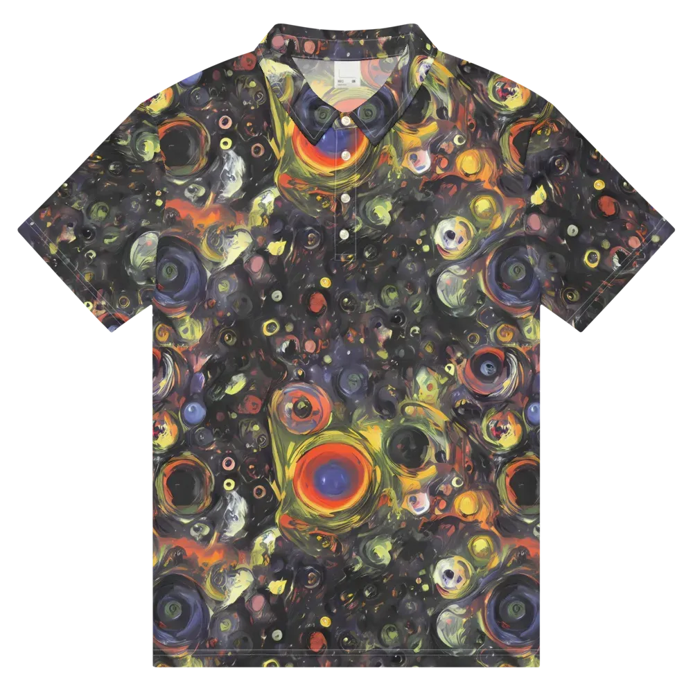 Stellar Spin on Men's Slim Fit Polo Shirt — Front