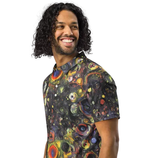 Stellar Spin on a Men's Slim Fit Polo Shirt