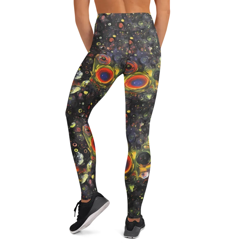 Stellar Spin on Yoga Leggings — Back