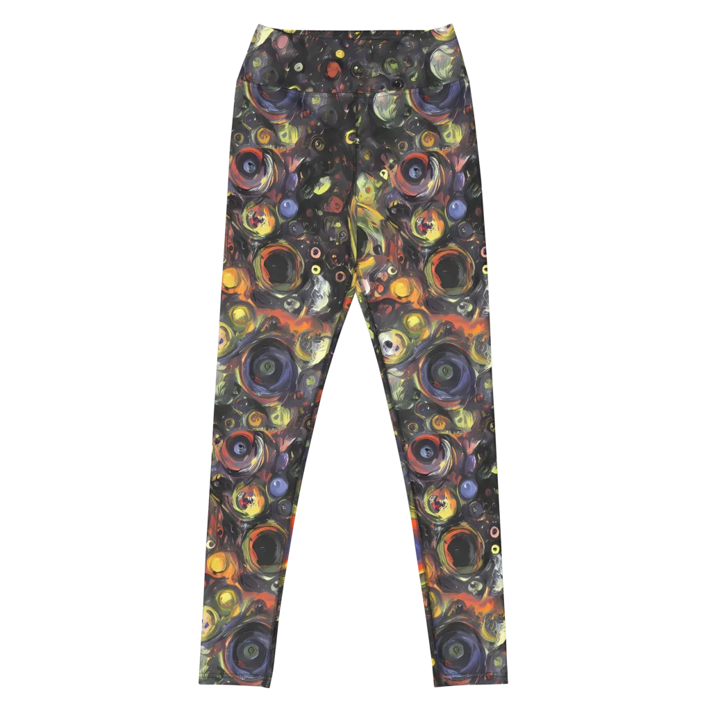 Stellar Spin on Yoga Leggings — Front