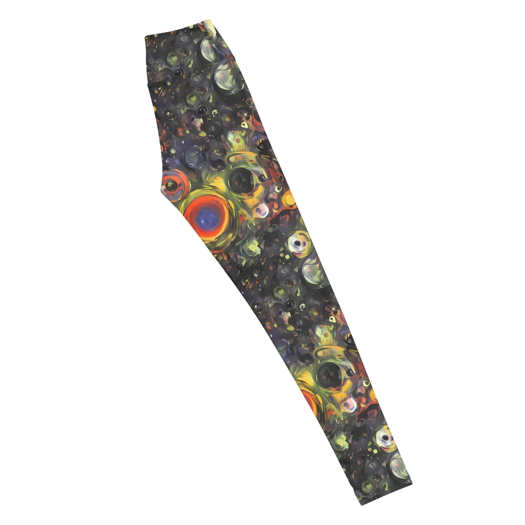 Stellar Spin on Yoga Leggings — Right