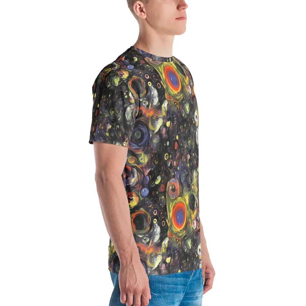 Stellar Spin on Men's Crew Neck T-Shirt — Right