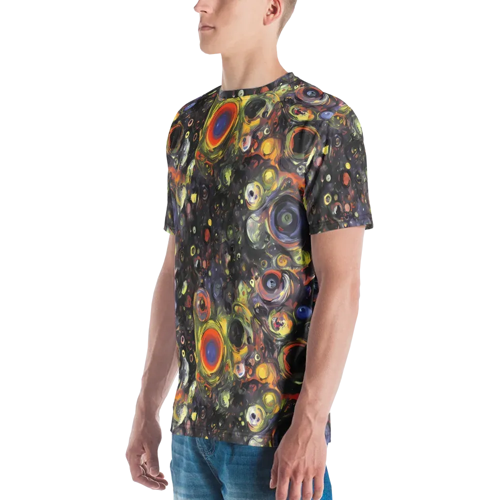 Stellar Spin on Men's Crew Neck T-Shirt — Left