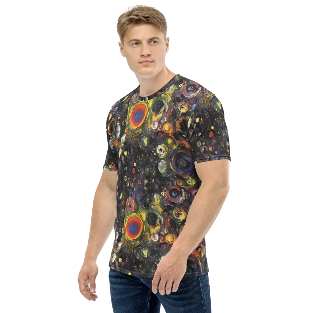 Stellar Spin on Men's Crew Neck T-Shirt — Left