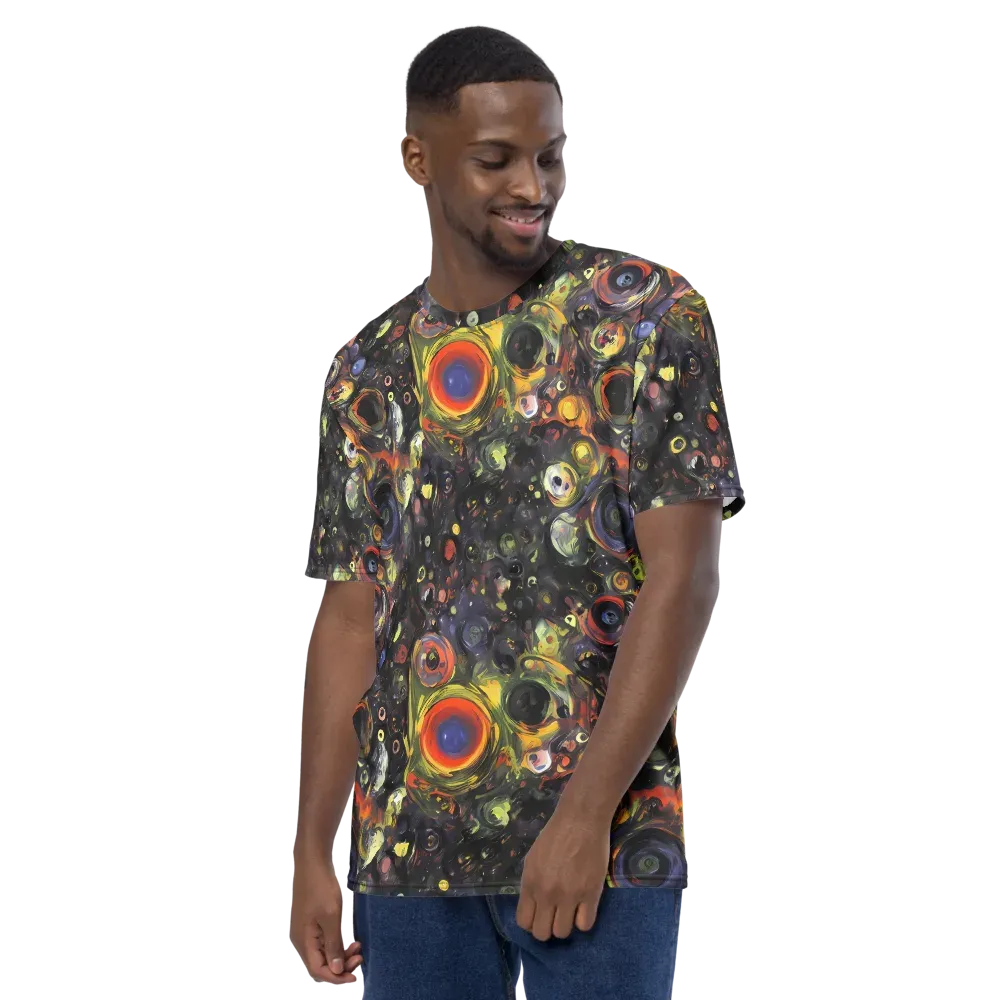 Stellar Spin on Men's Crew Neck T-Shirt — Left