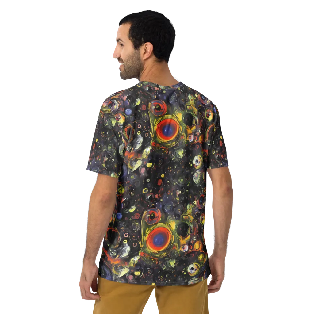 Stellar Spin on Men's Crew Neck T-Shirt — Back