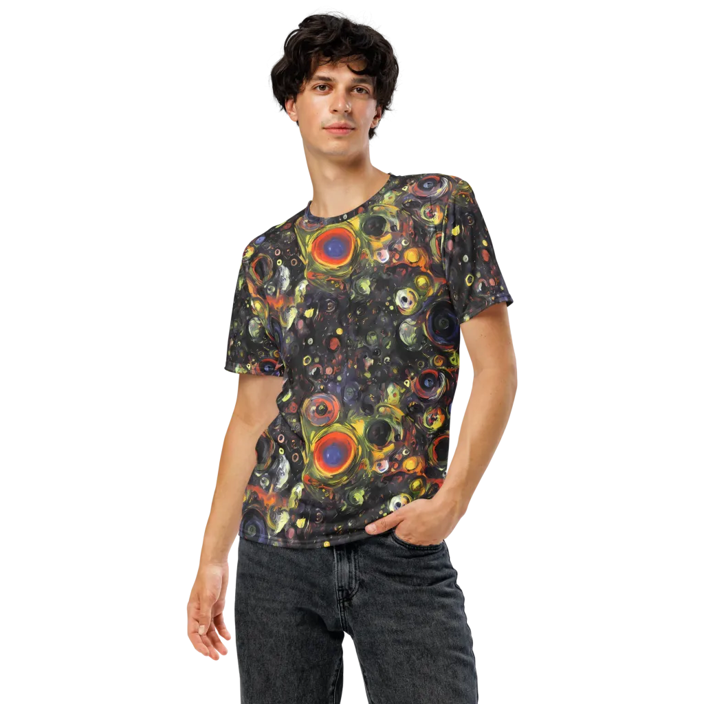 Stellar Spin on Men's Crew Neck T-Shirt — Front