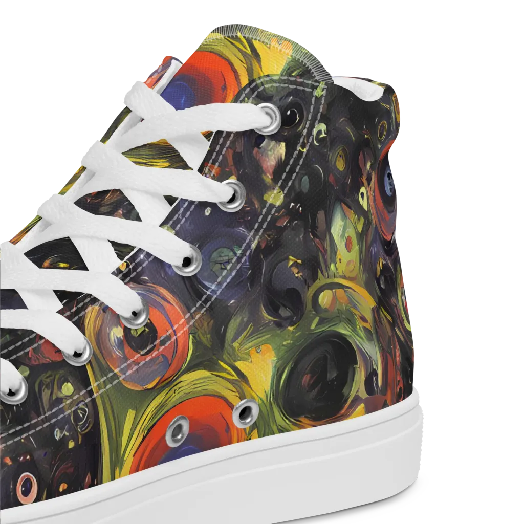 Stellar Spin on Men's High Top Canvas Shoes — Product details 2