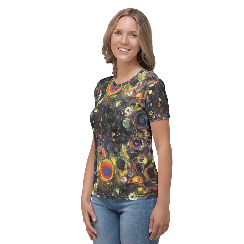 Stellar Spin on Women's Crew Neck T-Shirt — Left