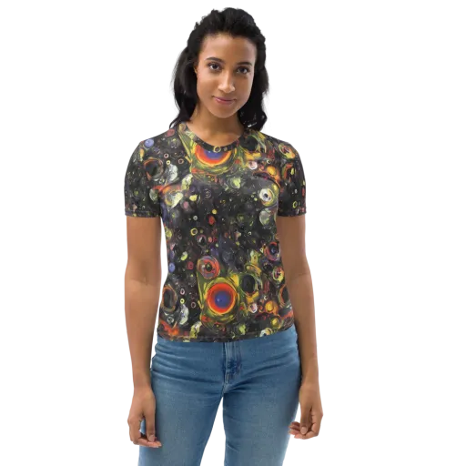 Stellar Spin on a Women's Crew Neck T-Shirt