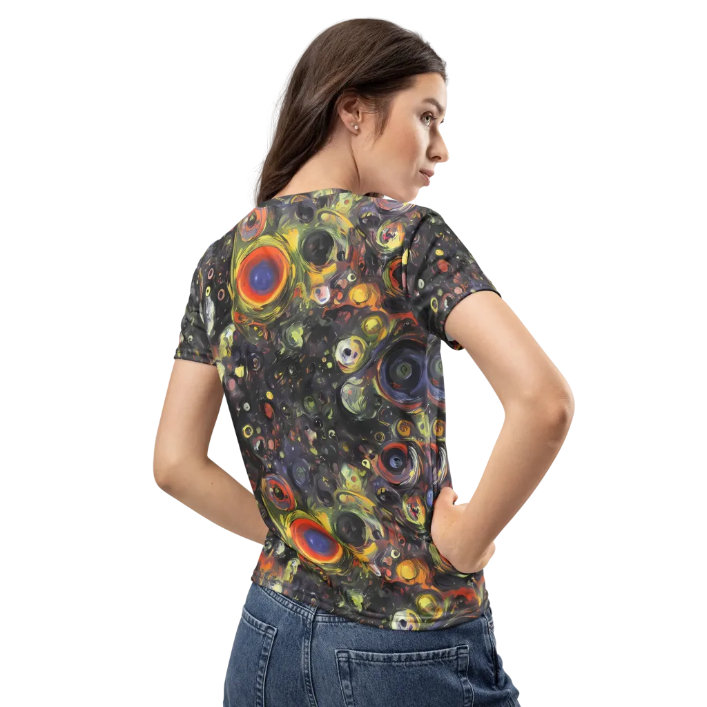 Stellar Spin on Women's Crew Neck T-Shirt — Back
