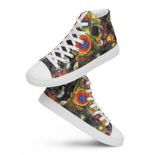 Stellar Spin on a Women's High Top Canvas Shoes