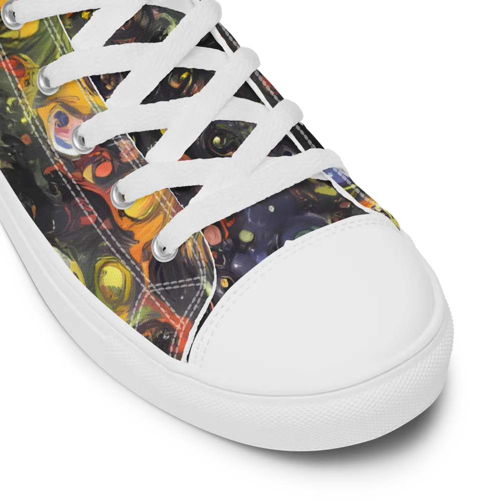 Stellar Spin on Women's High Top Canvas Shoes — Product details
