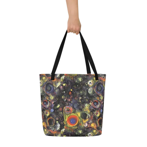 Stellar Spin on a Large Tote Bag W/ Pocket