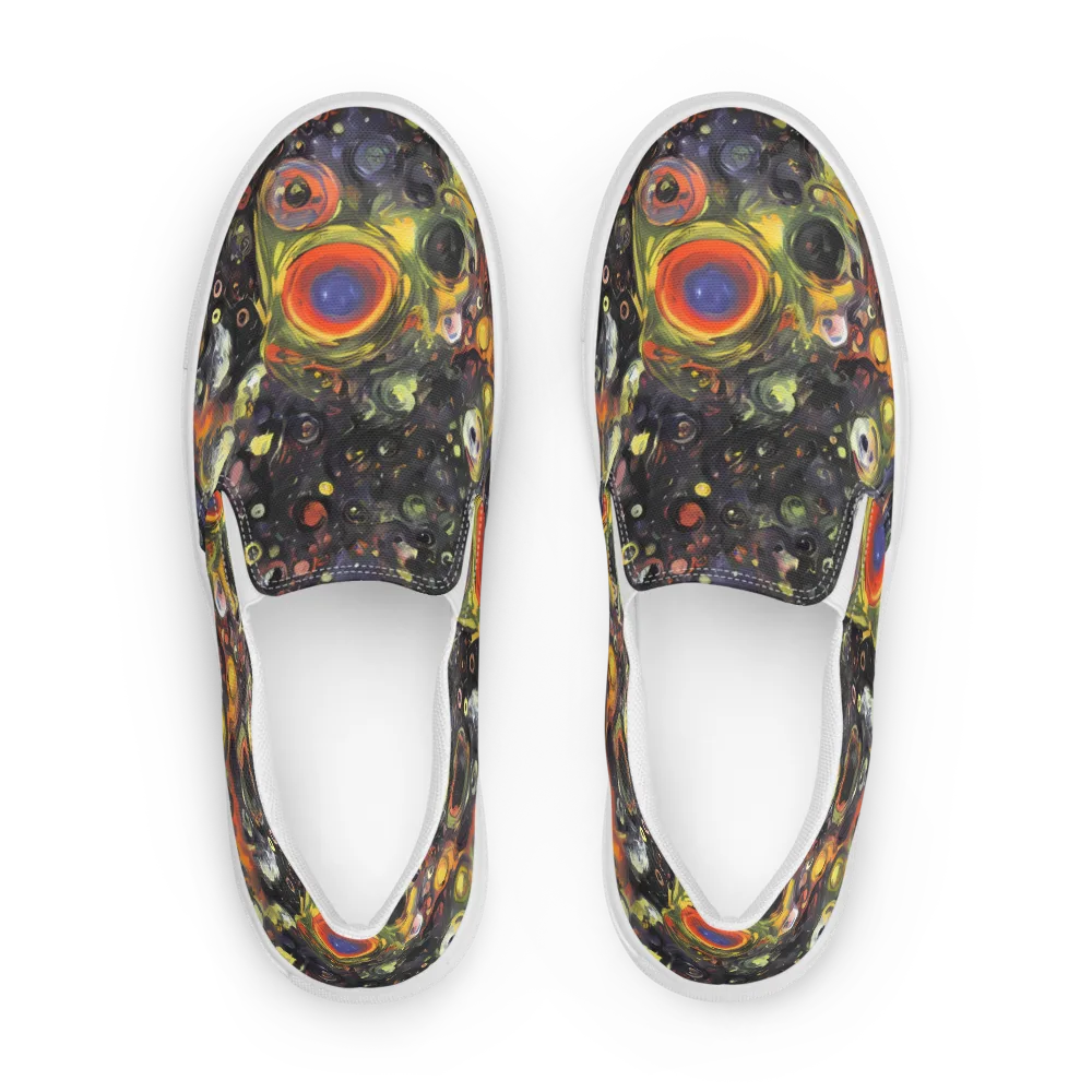 Stellar Spin on Women's Slip-On Canvas Shoes — Front