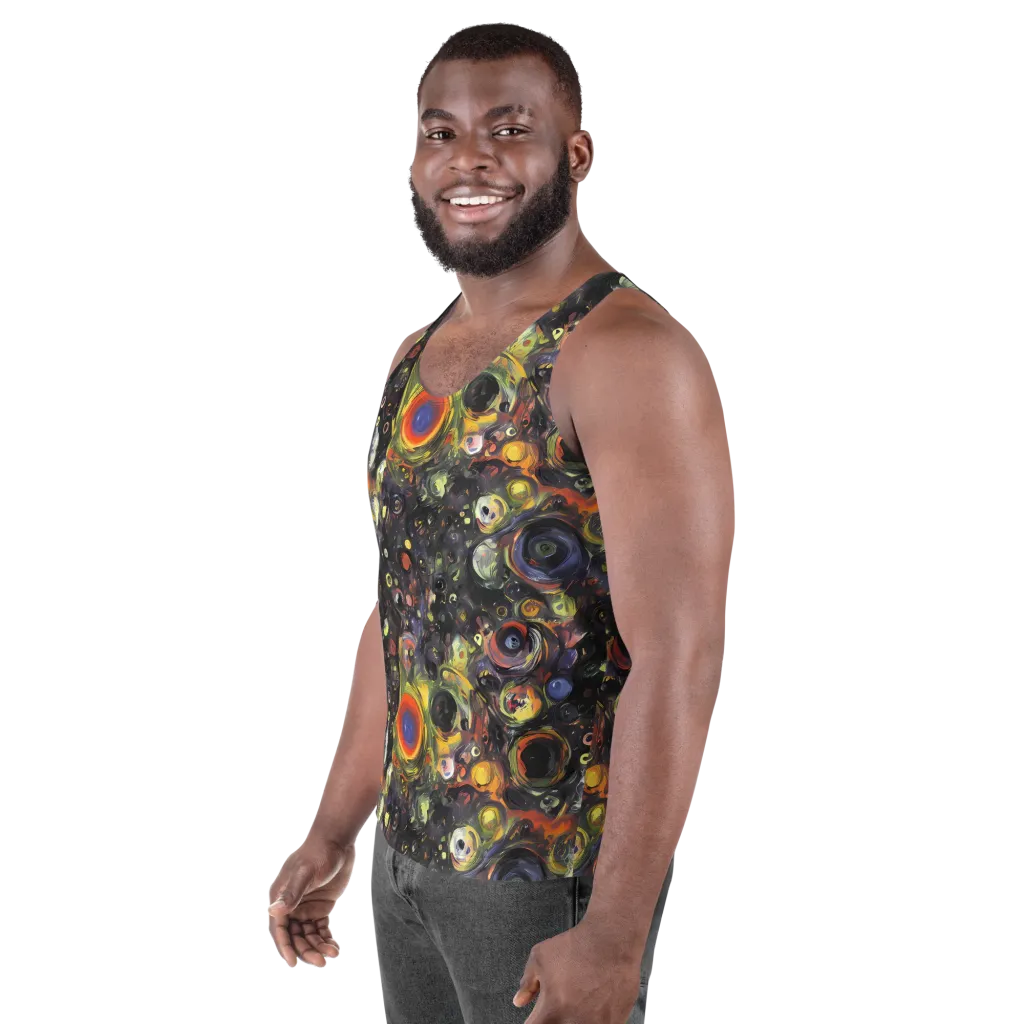 Stellar Spin on Men's Tank Top — Left Front