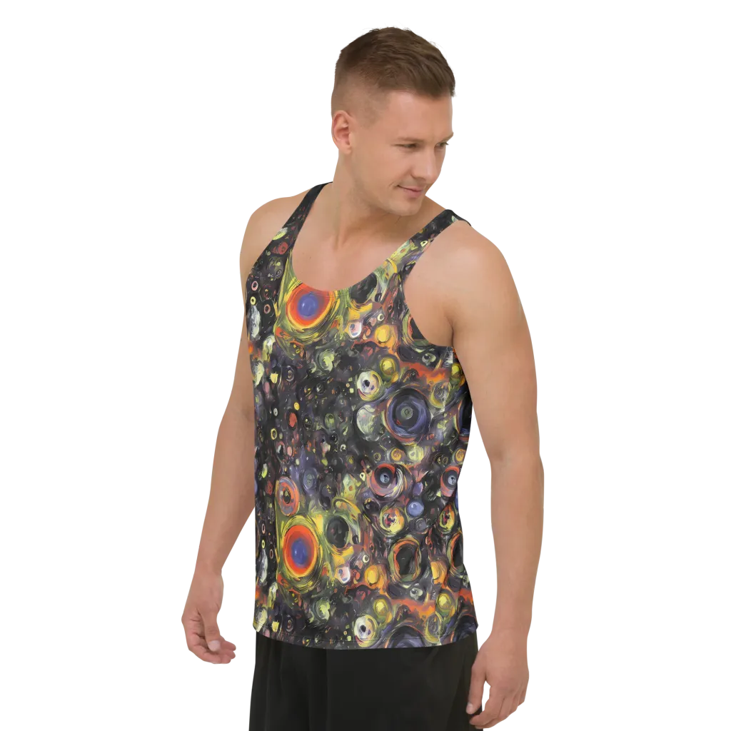 Stellar Spin on Men's Tank Top — Left Front