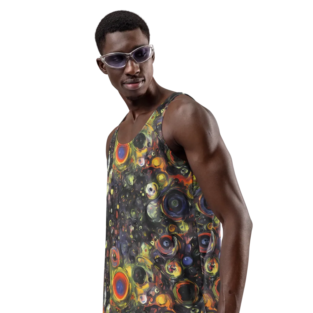Stellar Spin on Men's Tank Top — Left