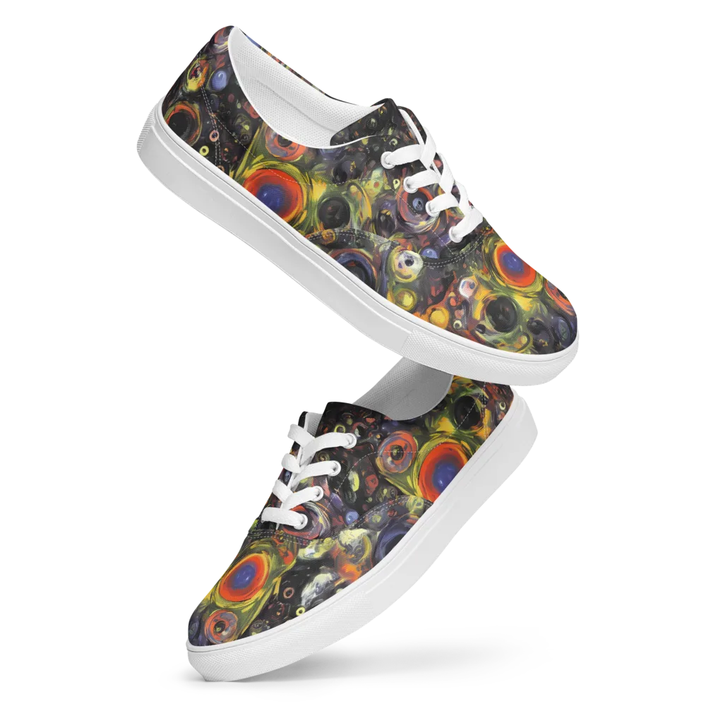 Stellar Spin on Men's Lace-Up Canvas Shoes — Front