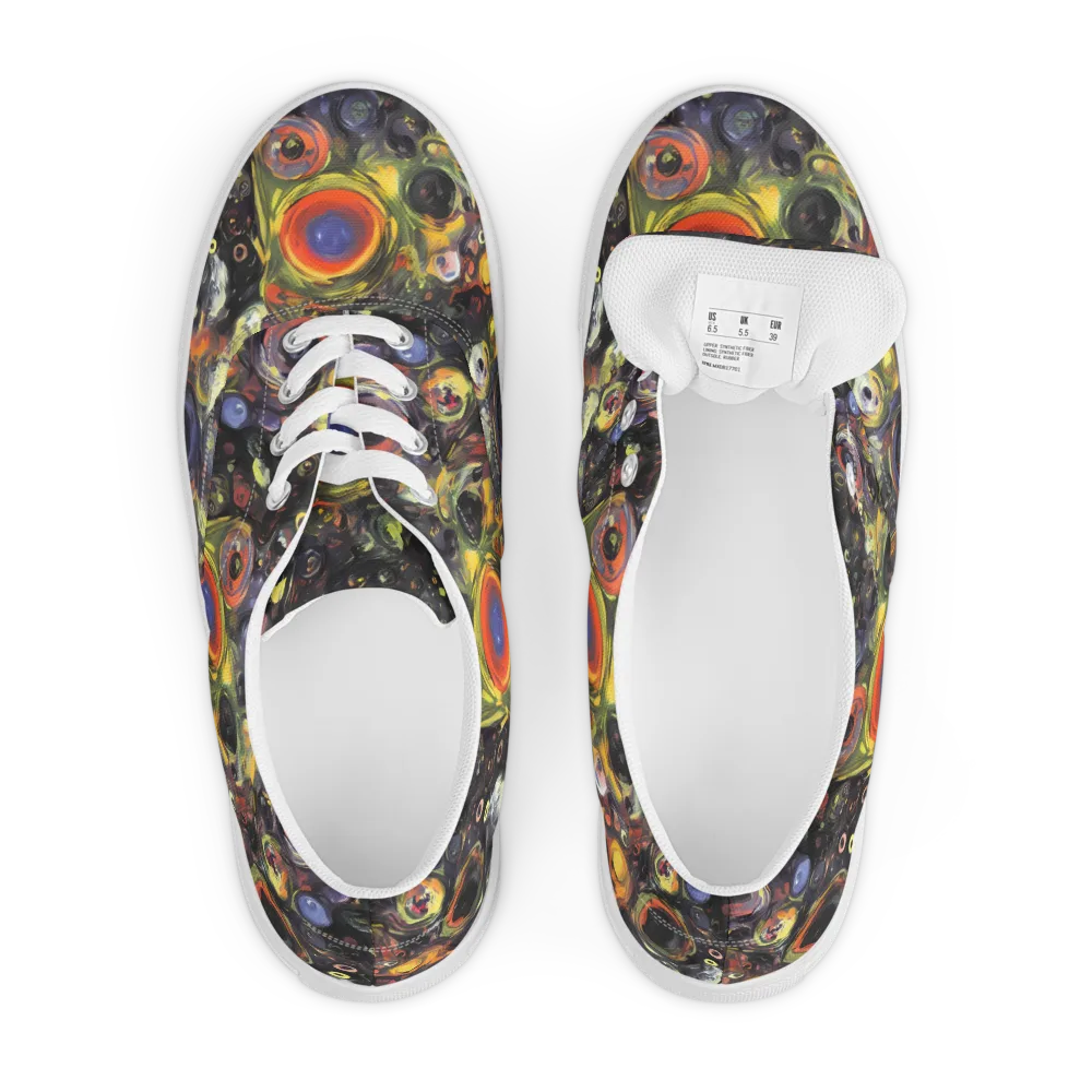 Stellar Spin on Men's Lace-Up Canvas Shoes — Front