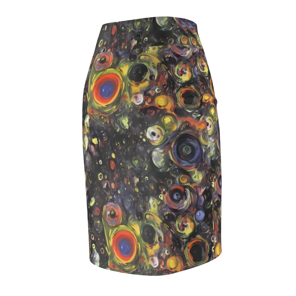 Stellar Spin on Pencil Skirt — Back Side