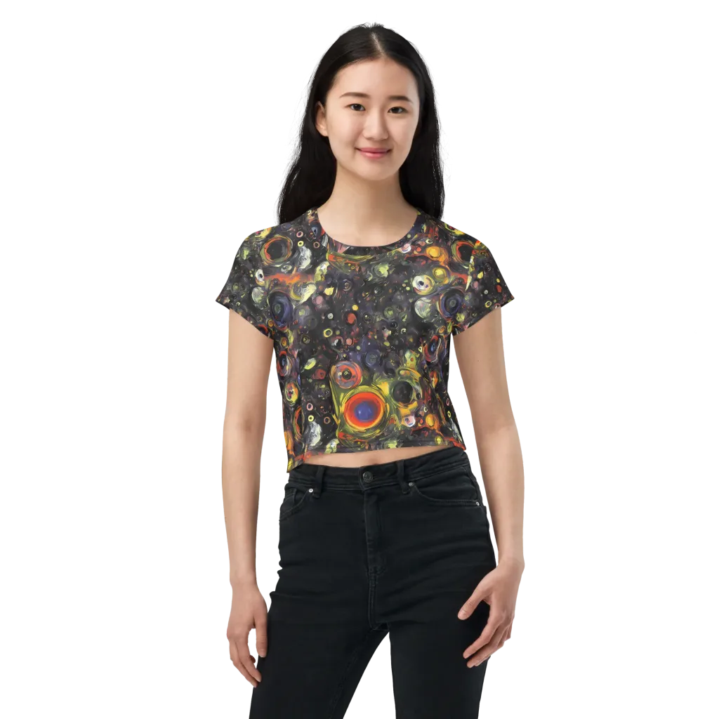 Stellar Spin on Crop Tee — Front