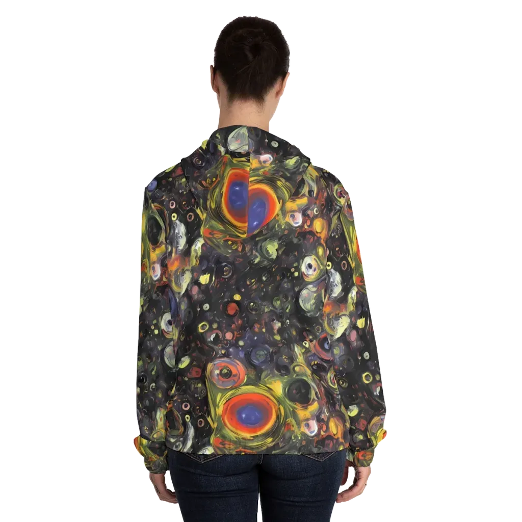 Stellar Spin on Women's Full-Zip Hoodie — Back On Person