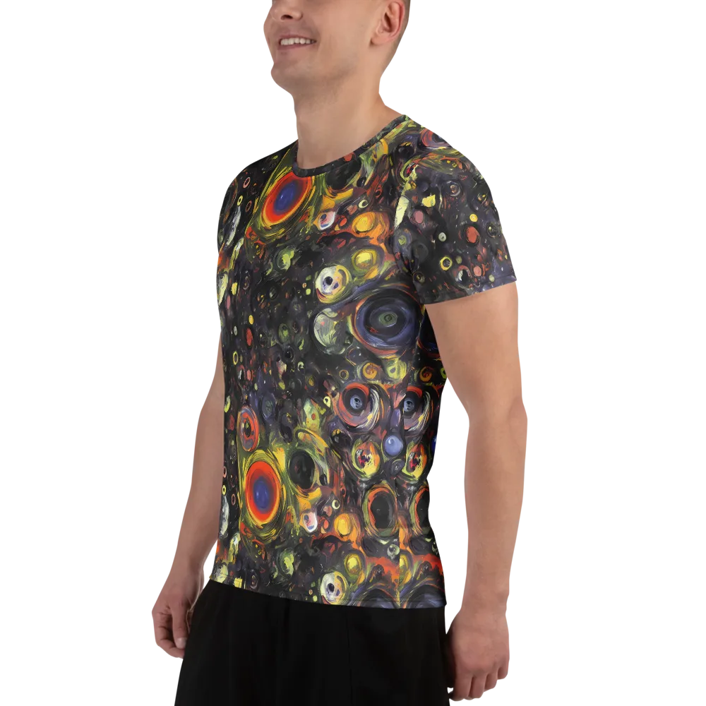Stellar Spin on Men's Athletic T-Shirt — Left