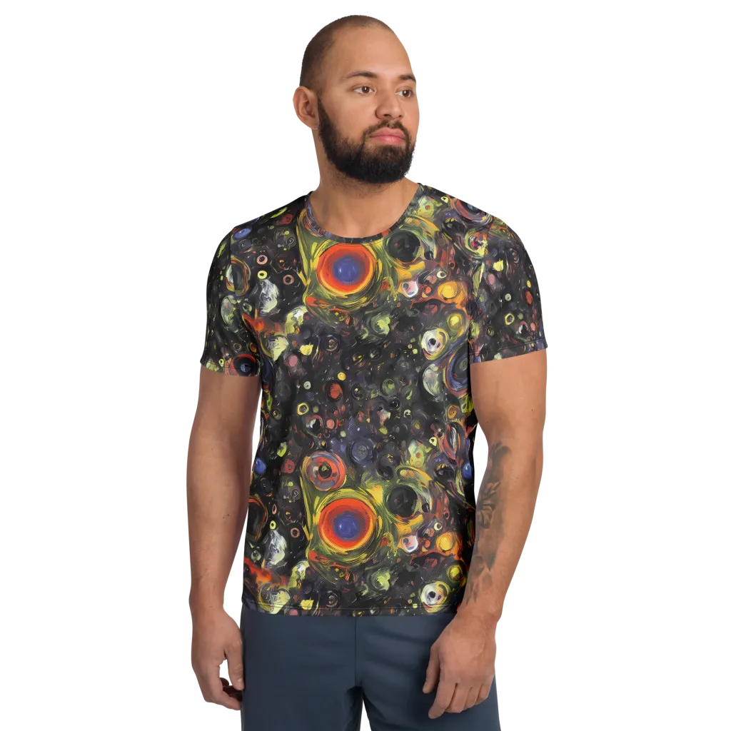 Stellar Spin on Men's Athletic T-Shirt — Front