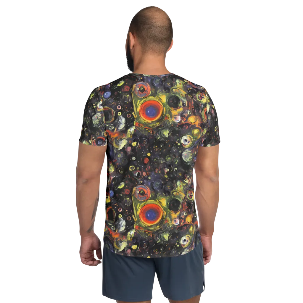 Stellar Spin on Men's Athletic T-Shirt — Back