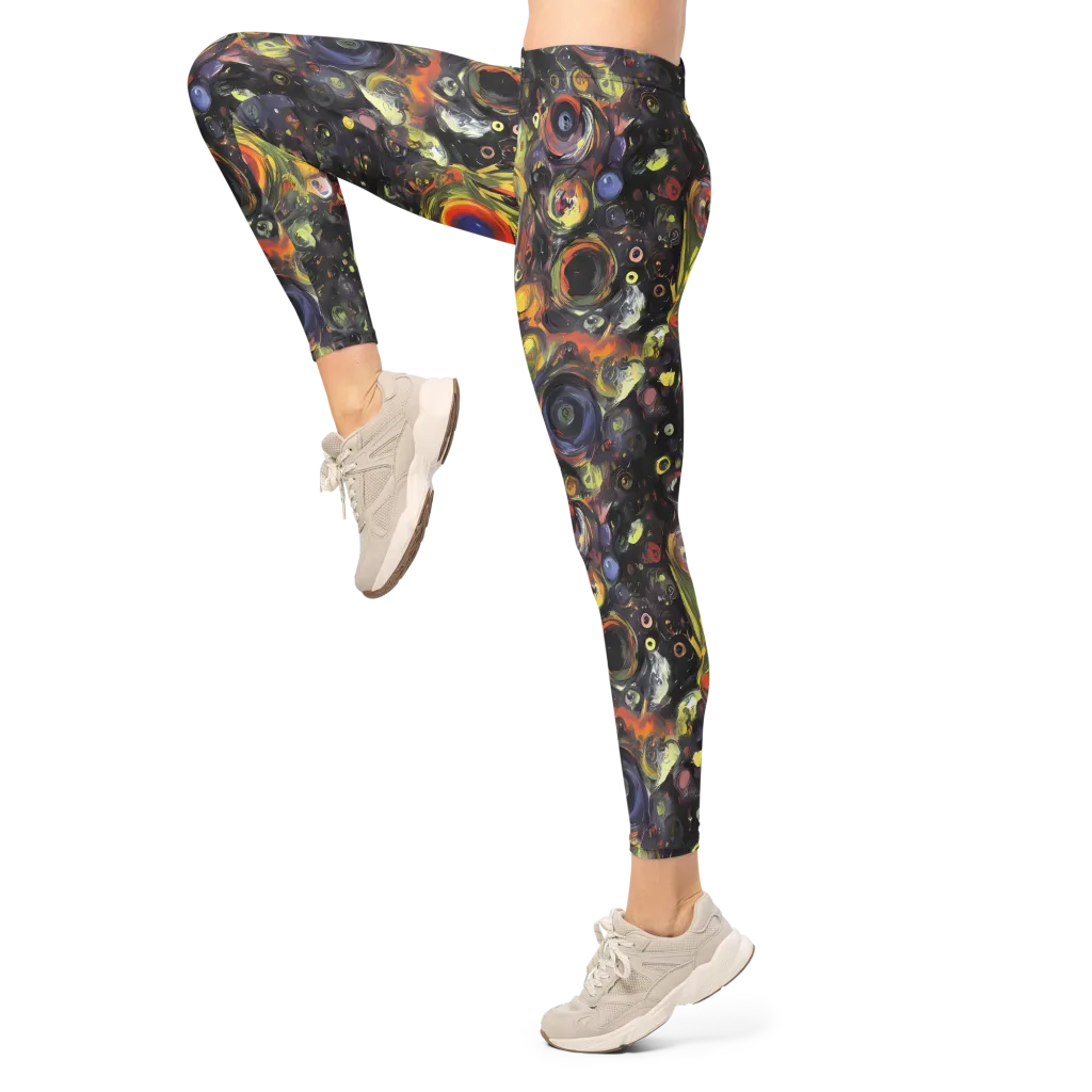 Stellar Spin on Leggings — Left