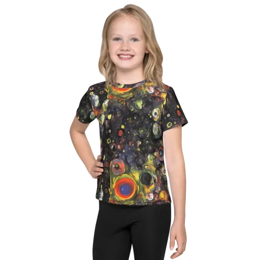 Stellar Spin on a Kids Crew Neck T-Shirt